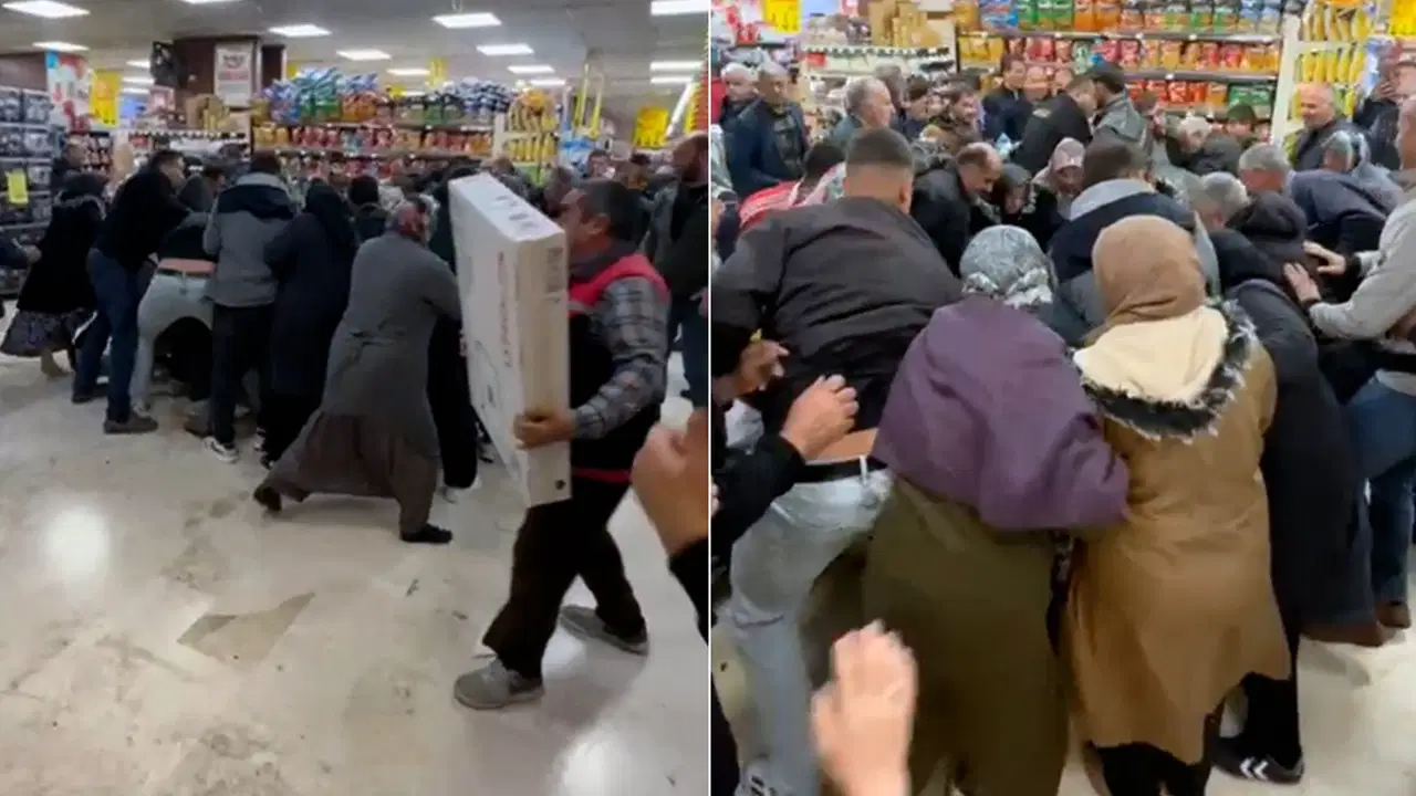 konyada markette televizyon izdihami TGmYzahR.jpg